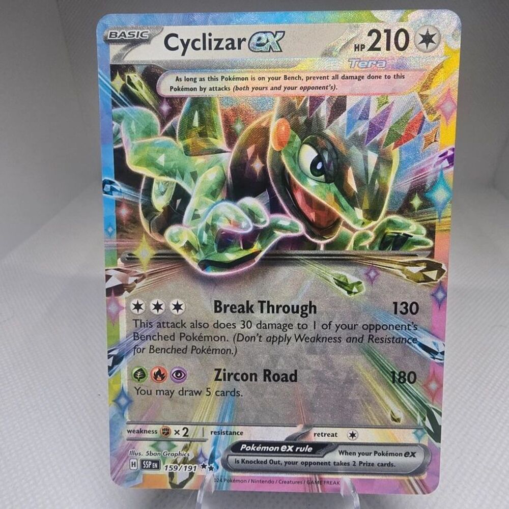 cyclizar ex #159 pokemon surging sparks